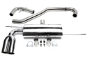 Audi / VW A3, Golf V, Golf Plus A3, Typ 8P, / Golf V, Typ 1K, / Golf Plus, Typ 1KP 2003-2013 Avgassystem Racing Rostfritt Stål TA Technix