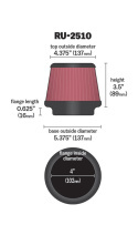 K&N Filters RU-2510 Universal Sportluftfilter