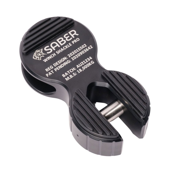 SBR-AWSPROBLK Saber 7075 Alloy Winch Schackel PRO - Svart