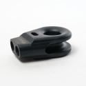 Saber 6061 Aluminium Spliced Winch Thimble / Vinch-ögla - Cerakote Svart & 9K Mjuk Schackel