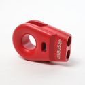 Saber 6061 Aluminium Spliced Winch Thimble / Vinch-ögla - Cerakote Röd & 9K Mjuk Schackel