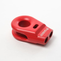 Saber 6061 Aluminium Spliced Winch Thimble / Vinch-ögla - Cerakote Röd & 9K Mjuk Schackel
