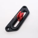 Saber 6061 Aluminium Spliced Winch Thimble / Vinch-ögla - Cerakote Röd & 9K Mjuk Schackel