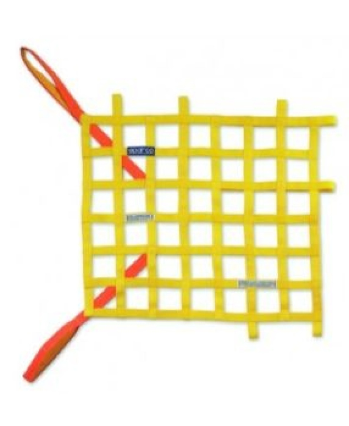 SCO002192FA-G Fönsternät Gul Bredd 50cm Höjd 52cm FIA Godkänt Sparco