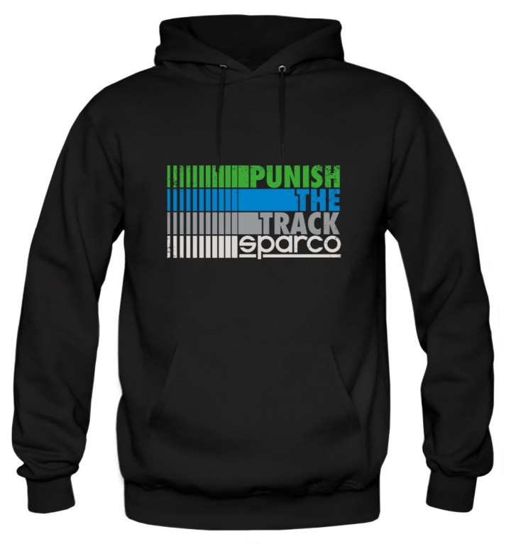 Hoodie Punish Svart Sparco i gruppen Universala produkter / Lifestyle / Kläder & Accessoarer / Sparco Kläder & Reklamprylar hos DDESIGN Scandinavia AB (SCO01270)