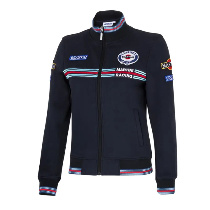 Sparco Full Zip Sweatshirt Martini Racing Lady i gruppen Universala produkter / Lifestyle / Kläder & Accessoarer / Sparco Kläder & Reklamprylar hos DDESIGN Scandinavia AB (SCO013033MRB)