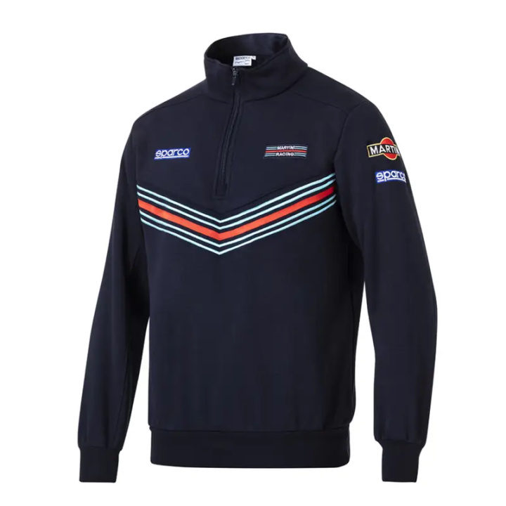 Half Zip Sweatshirt Martini Racing Sparco i gruppen Universala produkter / Lifestyle / Kläder & Accessoarer / Sparco Kläder & Reklamprylar hos DDESIGN Scandinavia AB (SCO013037MRBM)
