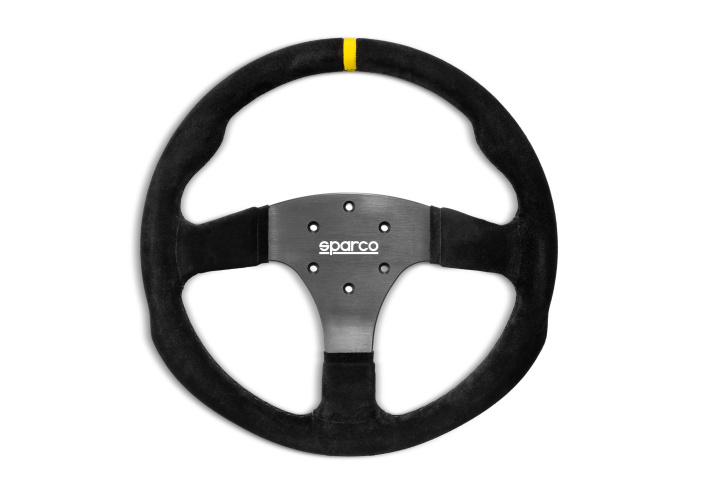 Sparco R330 Racingratt Mocka 330mm i gruppen Interiör / Rattar & Nav / Sportrattar & Trärattar hos DDESIGN Scandinavia AB (SCO015R330PSO)