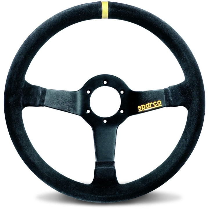 Sparco R345 Racingratt Mocka 350mm i gruppen Interiör / Rattar & Nav / Sportrattar & Trärattar hos DDESIGN Scandinavia AB (SCO015R345MSN)