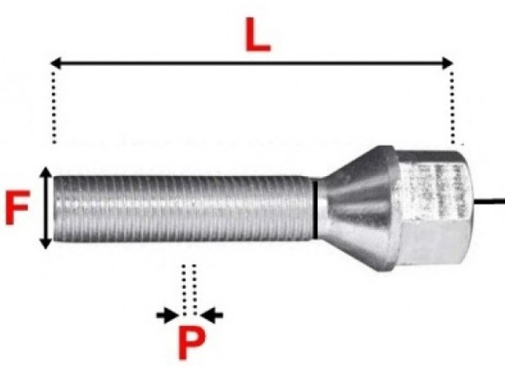 Hjulbult M12x1.25 / M12x1.5 / M14x1.5 Konisk Sparco i gruppen Exteriör / Fälgar & Däck / Hjulbultar & Muttrar & Pinnbultar / Hjulbultar hos DDESIGN Scandinavia AB (SCO249BCM)