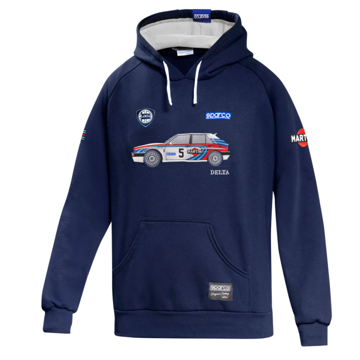 Sparco Martini Racing Lancia Delta Hoodie i gruppen Universala produkter / Lifestyle / Kläder & Accessoarer / Sparco Kläder & Reklamprylar hos DDESIGN Scandinavia AB (SCOBMF0092NDN06)