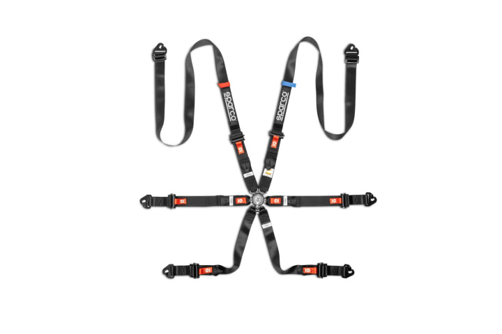 Sparco Pro H-9 Endurance 6-Punkts Bälte Svart i gruppen Interiör / Stolar & Bälten / Bälten & Bältesfästen hos DDESIGN Scandinavia AB (SCOBRN0047B0K0100N)