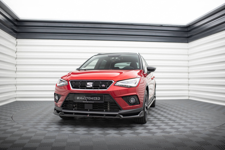 Seat Arona FR Mk1 2017-2021 Frontläpp / Frontsplitter V.1 Maxton Design i gruppen Välj bilmodell / Seat / Arona MK1 2017+ hos DDESIGN Scandinavia AB (SE-AR-1-FR-FD1G)