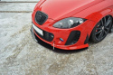 Seat Leon MK2 (MS Design) 2005-2009 Frontläpp / Frontsplitter V.2 Maxton Design