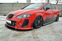 Seat Leon MK2 (MS Design) 2005-2009 Frontläpp / Frontsplitter V.2 Maxton Design
