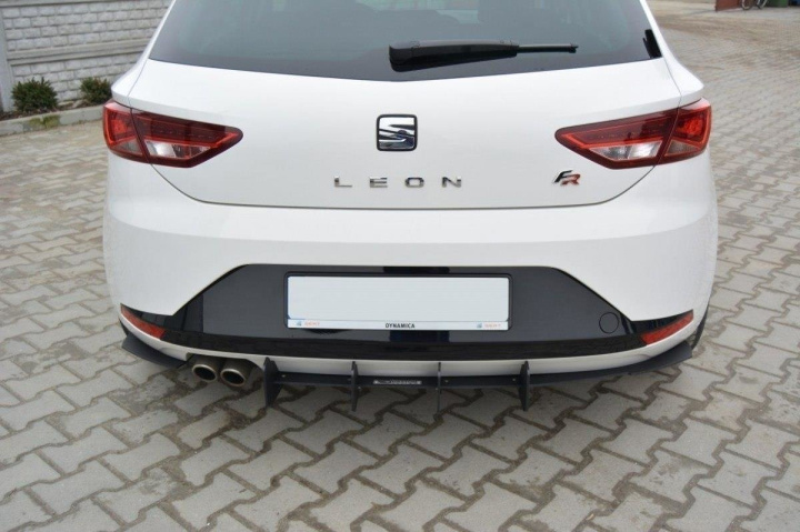 SE-LE-3-FR-CNC-RS1A Seat Leon FR MK3 2012-2016 Racing Diffuser V.1 Maxton Design