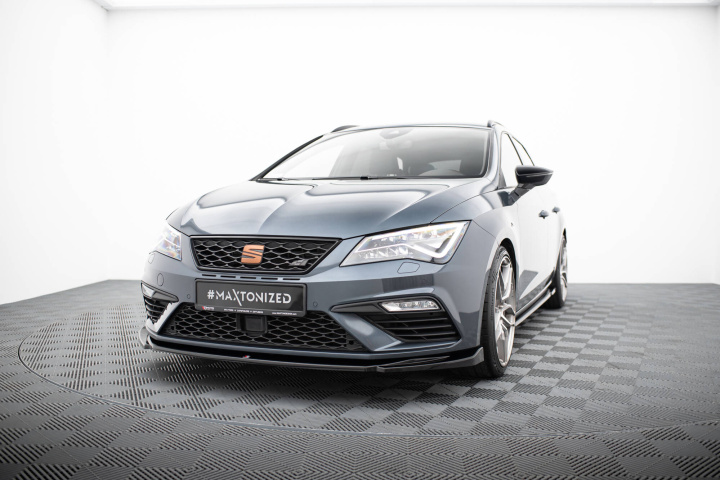 Seat Leon Cupra / FR MK3 Facelift 2017-2020 Frontläpp / Frontsplitter V.5 Maxton Design i gruppen Välj bilmodell / Seat / Leon Mk3 12-20 / Styling hos DDESIGN Scandinavia AB (SE-LE-3F-CU-FD5G)