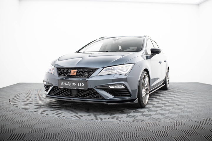 Seat Leon Cupra / FR MK3 Facelift 2017-2020 Frontläpp / Frontsplitter V.7 Maxton Design i gruppen Välj bilmodell / Seat / Leon Mk3 12-20 / Styling hos DDESIGN Scandinavia AB (SE-LE-3F-CU-FD7G)