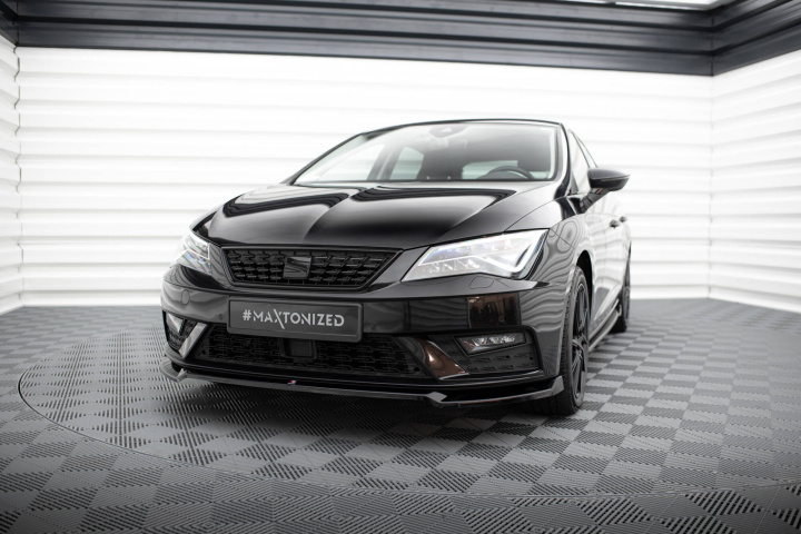 Seat Leon MK3 Facelift 2016-2020 Frontsplitter V.2 Maxton Design i gruppen Välj bilmodell / Seat / Leon Mk3 12-20 / Styling hos DDESIGN Scandinavia AB (SE-LE-3F-FD2G)