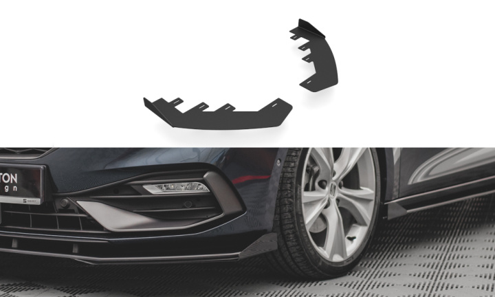 Seat Leon FR Mk4 2020+ Add-On Splitters Maxton Design i gruppen Välj bilmodell / Seat / Leon Mk4 20+ hos DDESIGN Scandinavia AB (SELE4FRCNC-FSF1G)