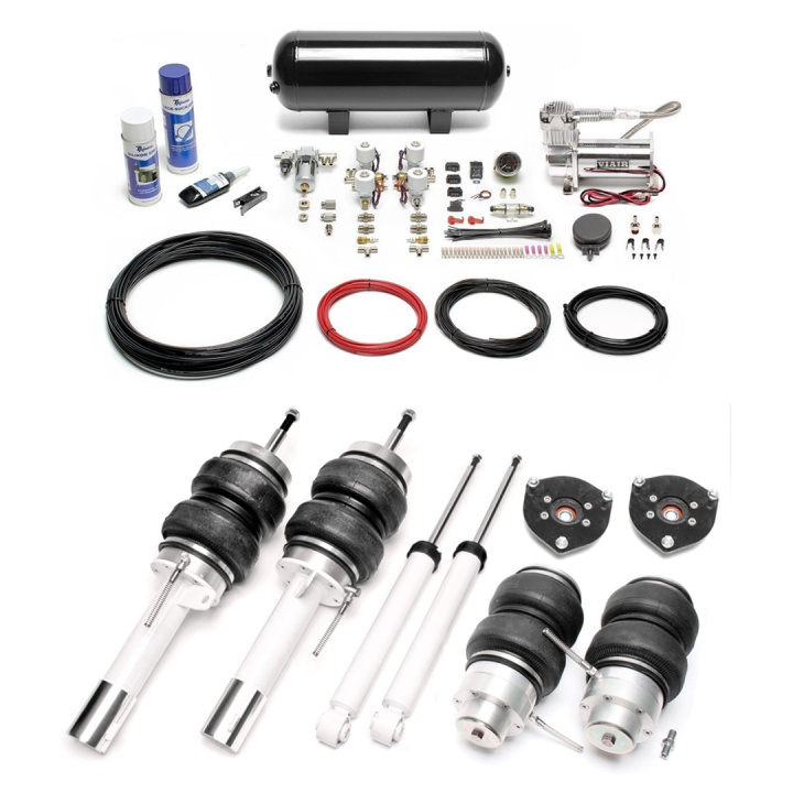 Audi A3 / Altea / Leon / Toledo / Octavia / Superb / Beetle / Eos / Golf / Golf Plus / Jetta / Passat/CC 2003 - 2019 Komplett Luftfjädring Inkl. Manuellt Styrsystem TA Technix i gruppen Välj bilmodell / Audi / A3 - S3 - RS3 (8P) 2003-2013 / Chassi / Luftfjädring hos DDESIGN Scandinavia AB (SET-LFVW05)