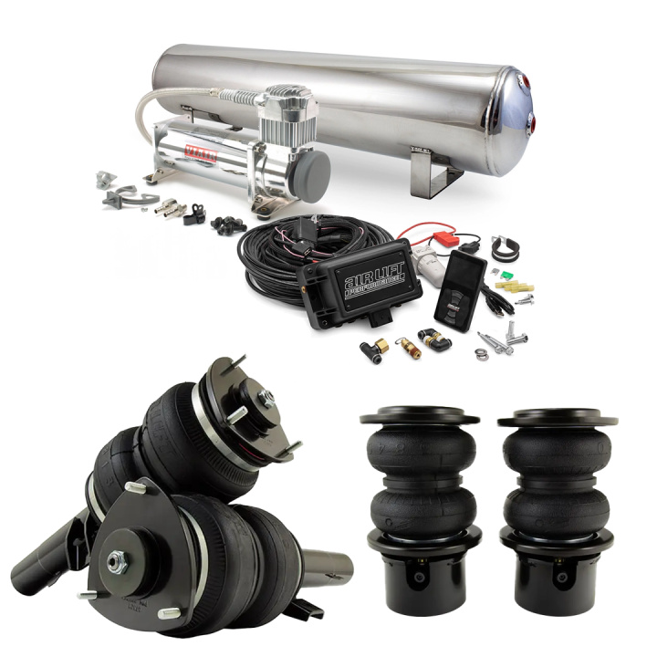 15-24 VW GOLF MK7/MK8 / 15-20 AUDI A3/S3/RS3 Slam Kit Luftfjädring Komplett Luftfjädring Inkl. Air Lift 3P Styrsystem Air Lift Performance i gruppen Välj bilmodell / VW / Golf 7 R 12-19 / Chassi / Luftfjädring hos DDESIGN Scandinavia AB (SET-alf78562)
