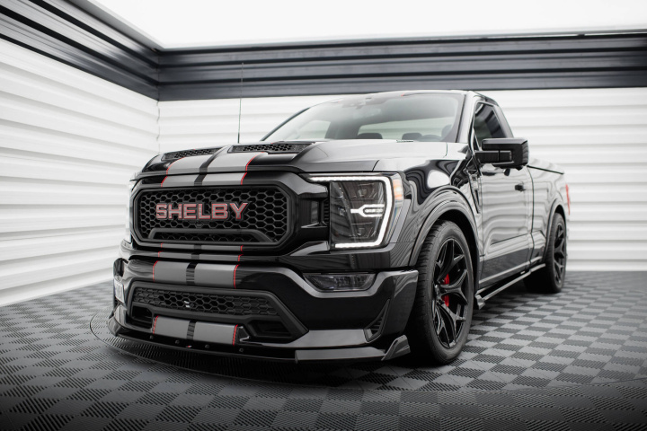 Shelby F150 Super Snake 2020- Frontsplitter V.1 Maxton Design i gruppen Välj bilmodell / Ford / F-150 15+ / Styling hos DDESIGN Scandinavia AB (SH-F150-SS-FD1G)