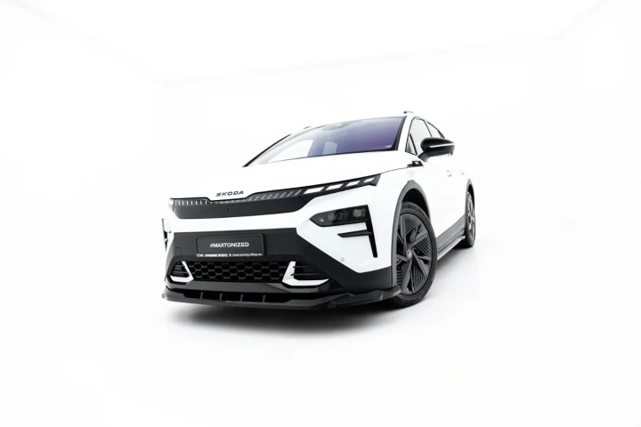 Skoda Elroq RS Mk1 2025+ Frontsplitter V.1 Maxton Design i gruppen Välj bilmodell / Skoda / Enyaq iV 2020+ hos DDESIGN Scandinavia AB (SK-EL-1-RS-FD1G)