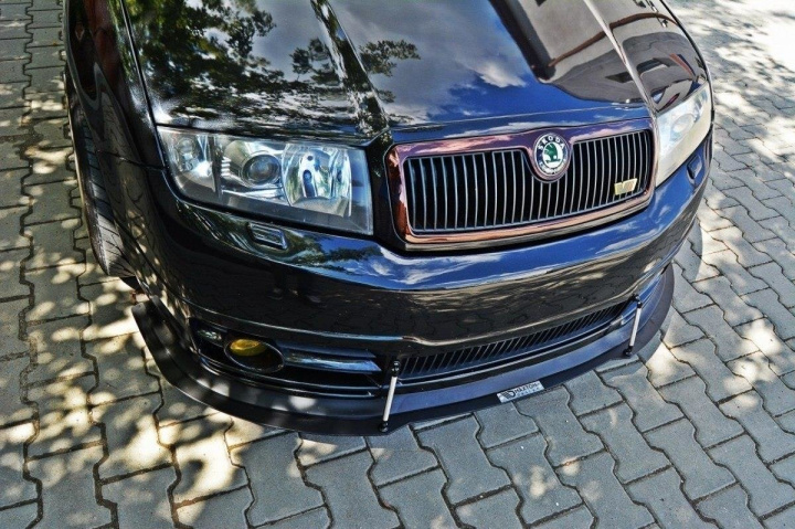 SK-FA-1-RS-CNC-FD1A Skoda Fabia RS MK1 2003-2007 Racing Frontsplitter V.1 Maxton Design