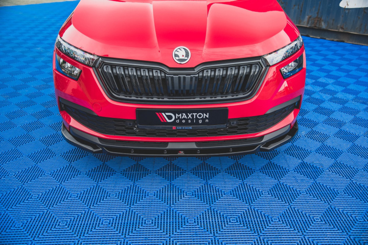 Skoda Kamiq 2019+ Frontläpp / Frontsplitter V.1 Maxton Design i gruppen Välj bilmodell / Skoda / Kamiq 2019+ hos DDESIGN Scandinavia AB (SK-KM-1-FD1G)