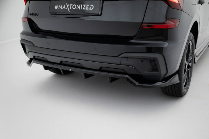 Skoda Kamiq Monte Carlo Mk1 Facelift 2023+ Bakre Splitter (Med Splitters) Maxton Design i gruppen Välj bilmodell / Skoda / Kamiq 2019+ hos DDESIGN Scandinavia AB (SK-KM-1F-MC-RD1GRD2G)