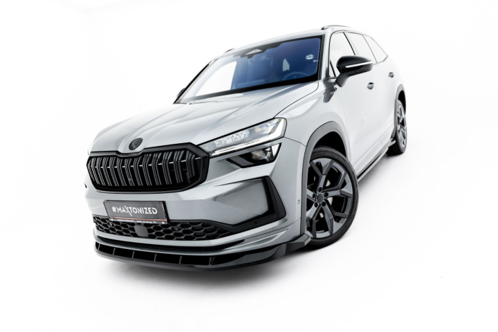 Skoda Kodiaq Sportline Mk2 2024+ Frontläpp / Frontsplitter V.2 Maxton Design i gruppen Välj bilmodell / Skoda / Kodiaq Mk1 (NS7) 2016+ hos DDESIGN Scandinavia AB (SK-KO-2-SL-FD2G)