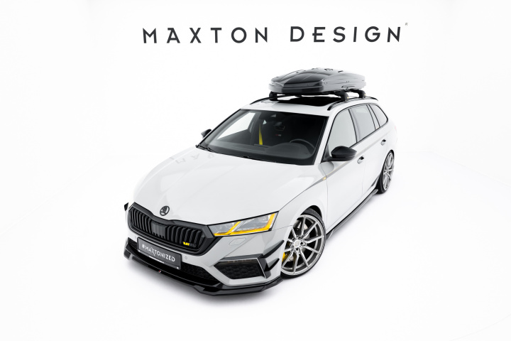 Skoda Octavia RS Mk4 2020-2024 Frontsplitter V.4 Maxton Design i gruppen Välj bilmodell / Skoda / Octavia MK4 20+ hos DDESIGN Scandinavia AB (SK-OC-4-RS-FD4G)