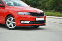 Skoda Rapid 2013-2019 Frontläpp / Frontsplitter V.2 Maxton Design