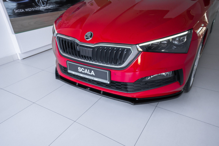 Skoda Scala 2019+ Frontläpp / Frontsplitter V.1 Maxton Design i gruppen Välj bilmodell / Skoda / Scala 2019+ hos DDESIGN Scandinavia AB (SK-SC-1-FD1G)