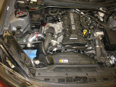 SP1387BLK-2009 Hyundai Genesis 2.0L turbo 4 cyl. 13-14 Svart Short Ram Luftfilterkit Injen (2)