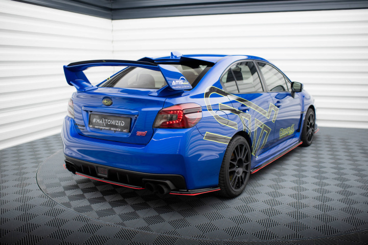 Subaru WRX STI 2015+ Bakre Splitter / Diffuser V.2 Maxton Design i gruppen Välj bilmodell / Subaru / WRX STI 15-21 / Styling / Diffuser hos DDESIGN Scandinavia AB (SUIM4WRXSTI-RD1RRED-RD1G)