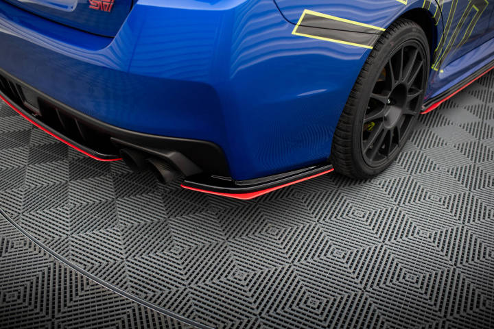 Subaru WRX STI 2015+ Bakre Sidoextensions V.2 Maxton Design i gruppen Välj bilmodell / Subaru / WRX STI 15-21 / Styling / Diffuser hos DDESIGN Scandinavia AB (SUIM4WRXSTI-RSD1RRED-RSD1)