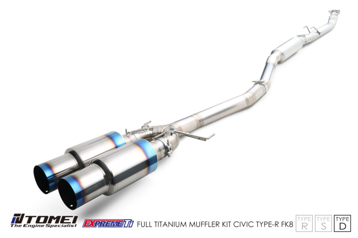 TB6090-HN06C Honda Civic Type-R FK8 2017-2019 Full Titanium Expreme Ti Type-D TOMEI