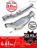 Mazda RX-7 FD3S Expreme Ti Mid Pipe TOMEI