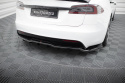 Tesla Model S Plaid Mk1 Facelift 2021+ Bakre Splitter (Med Splitters) V.1 Maxton Design