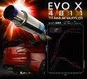 Mitsubishi EVO X 4B11 Avgassystem Full Titanium Expreme Ti TOMEI