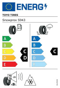 225/60R15 96H Toyo Snowprox S943 DCB70 PCRWL Vinterdäck