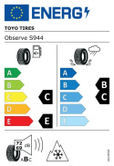 205/50R17 93V FR Toyo Observe S944 DBB71 PCRWL Vinterdäck