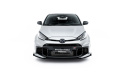 Toyota GR Yaris Mk4 Facelift 2024- Street Pro Frontläpp / Frontsplitter + Flaps Svart/Röd + Blanka Flaps Maxton Design