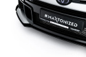 Toyota GR Yaris Mk4 Facelift 2024- Street Pro Frontläpp / Frontsplitter + Flaps Svart/Röd + Blanka Flaps Maxton Design