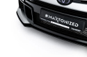 Toyota GR Yaris Mk4 Facelift 2024- Street Pro Frontläpp / Frontsplitter Svart/Röd Maxton Design