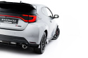 Toyota GR Yaris Mk4 Facelift 2024- Street Pro Bakre Sidoextensions + Flaps Svart/Röd + Blanka Flaps Maxton Design