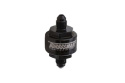CNC-Fräst Turbo Oljematningsfilter 44um -3AN Svart Turbosmart