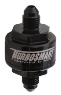 CNC-Fräst Turbo Oljematningsfilter 44um -3AN Svart Turbosmart